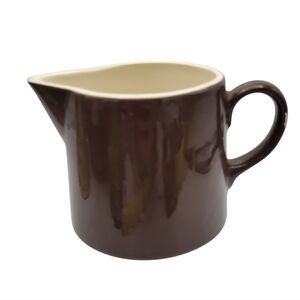 MCM Vintage Brown Stoneware Creamer
